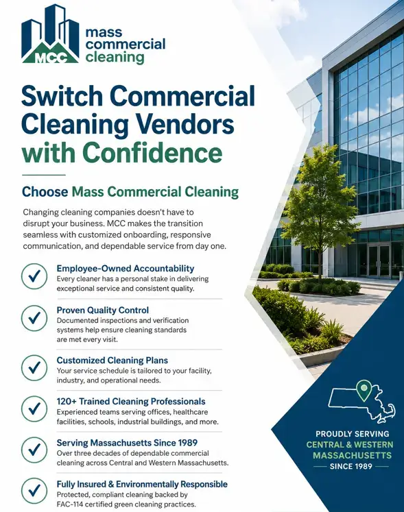 Switch commercial cleaners infographic